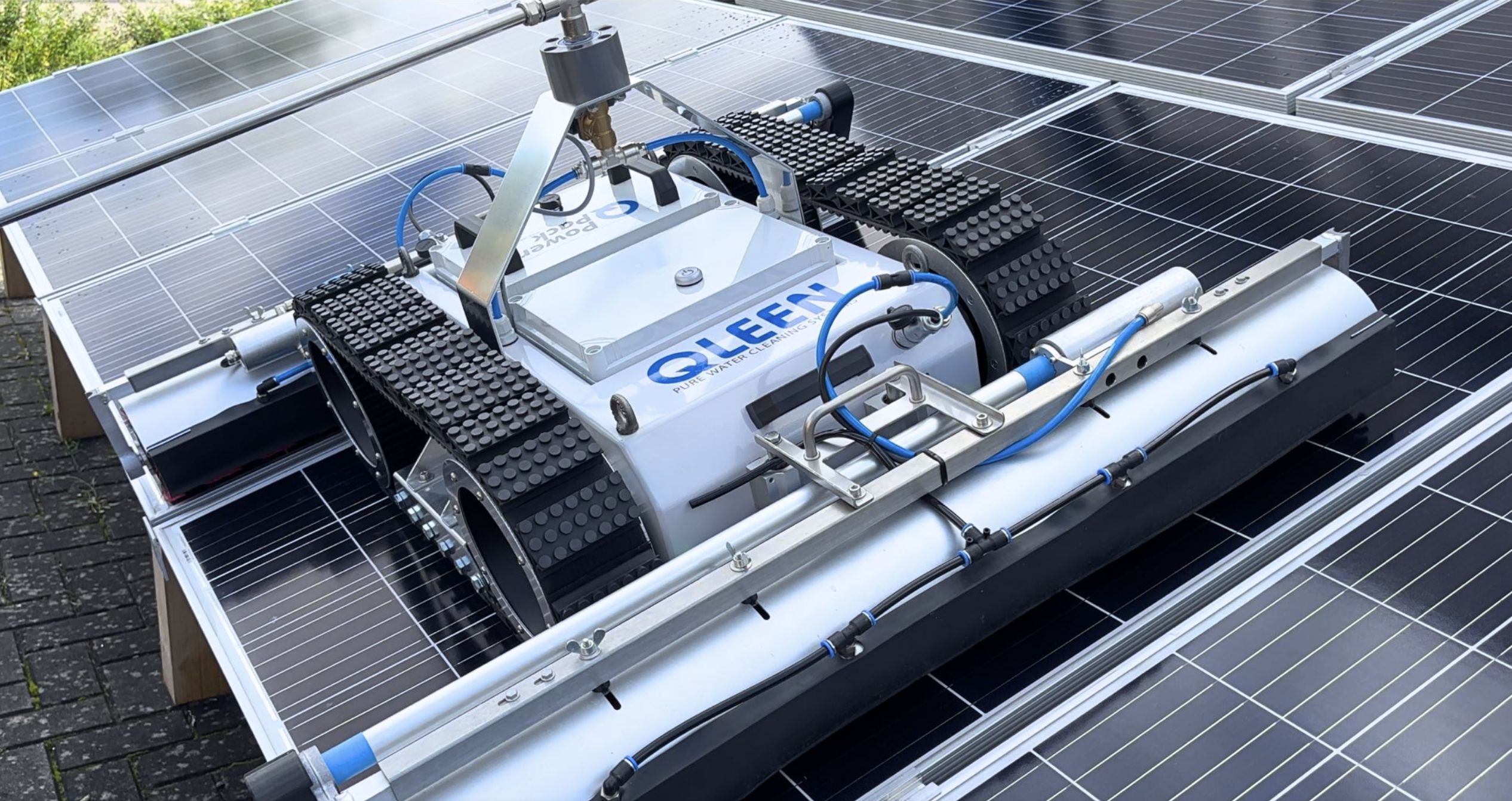 Limpieza de paneles solares con robot Qleen panel solar